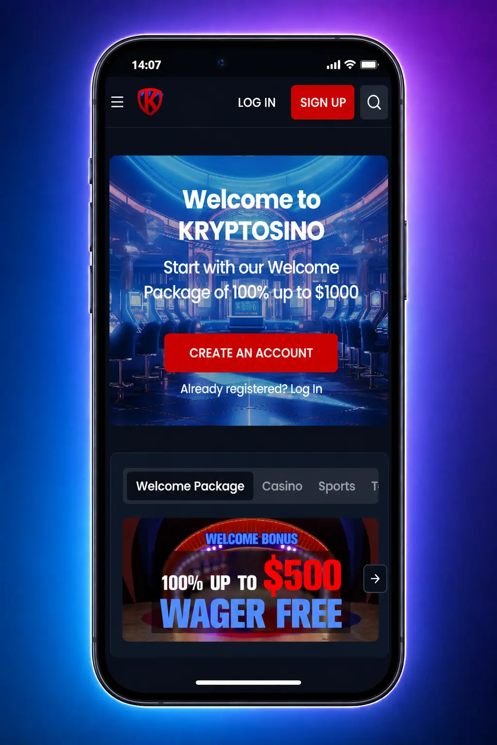 Step-by-step guide on how to use Kryptosino bonuses in Canada, including registration and deposit instructions