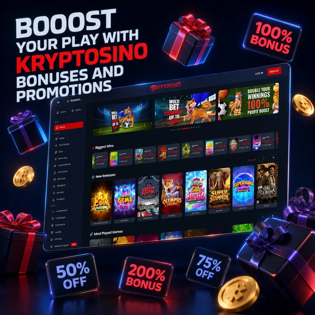 Kryptosino bonuses and promotions