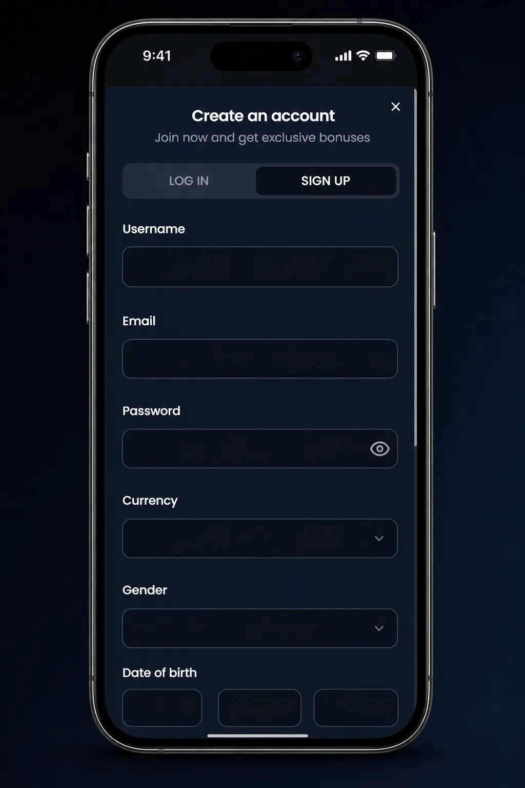 Step-by-step guide showing how to enter and activate the Kryptosino bonus code during signup and deposit