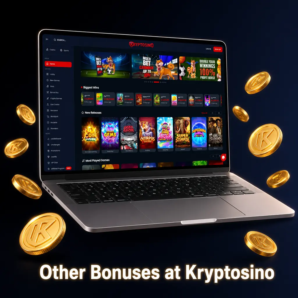 Other bonuses at Kryptosino casino