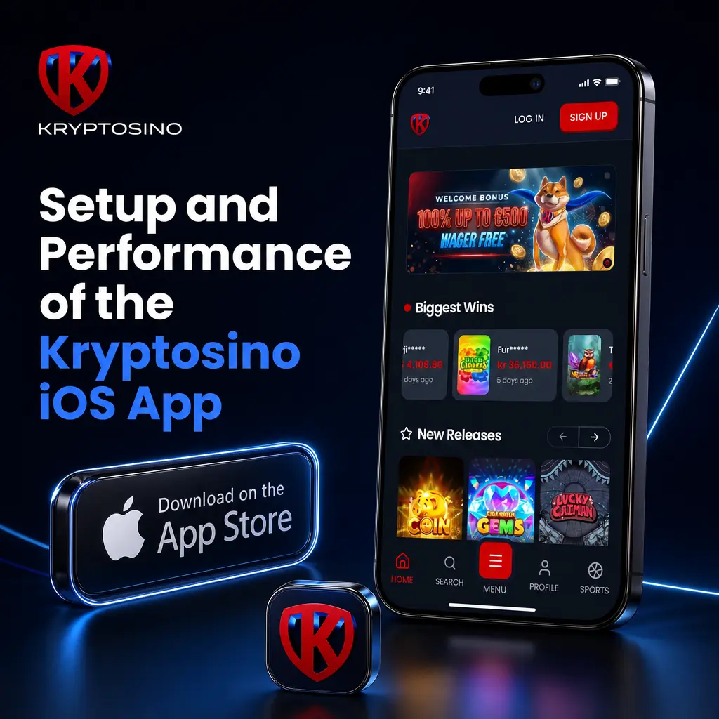 Kryptosino iOS Add to Home Screen setup